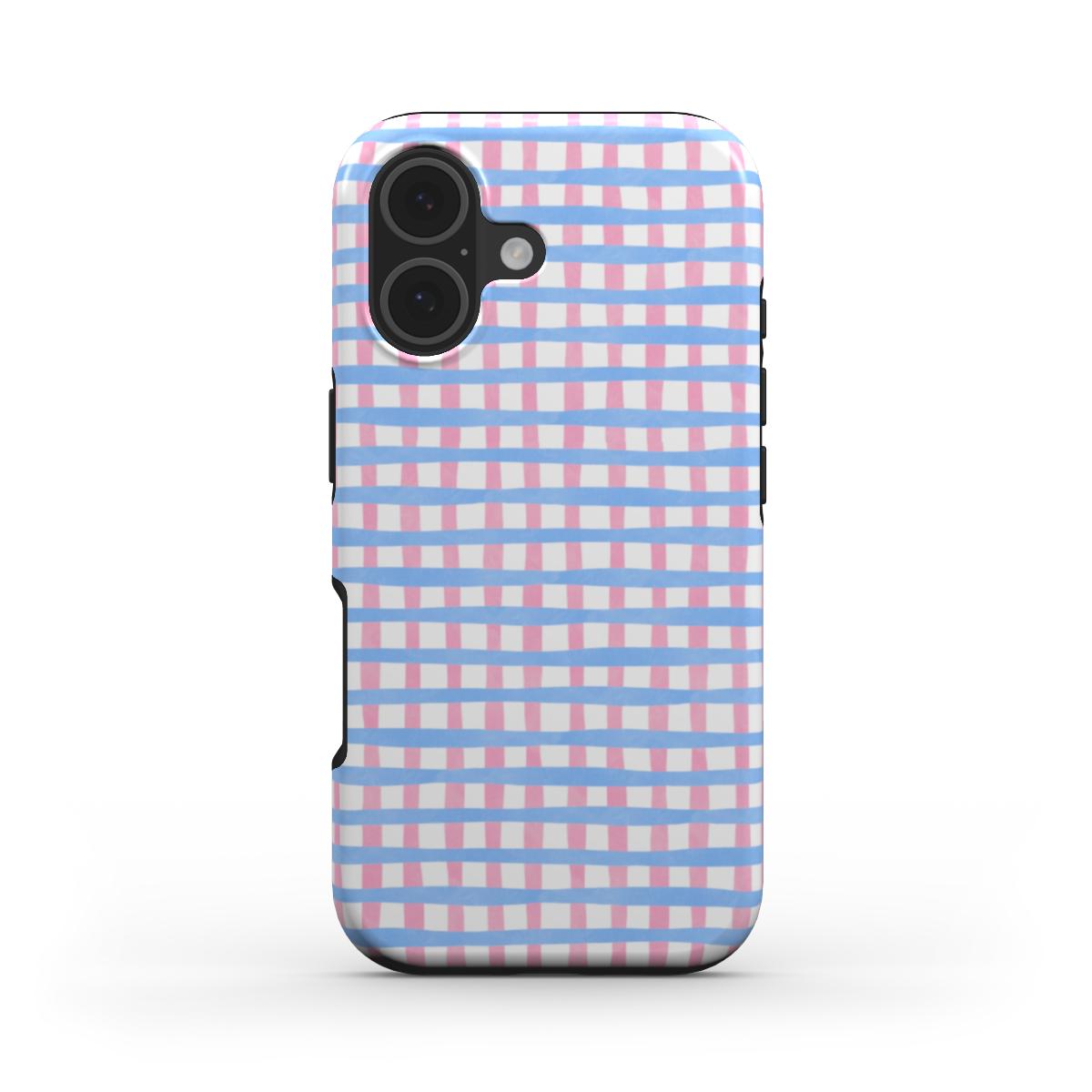 Checked Blue & Pink - MagSafe Tough Case