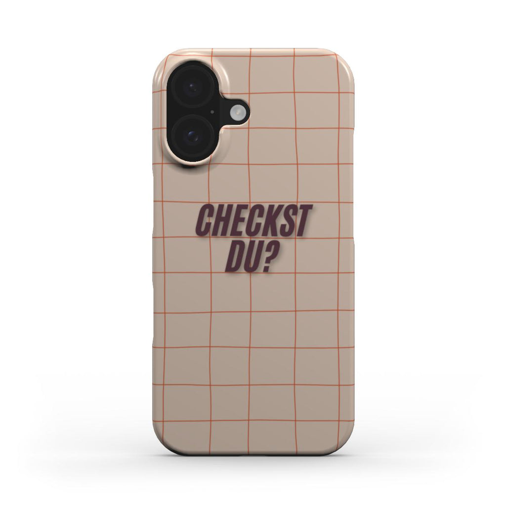Checkst Du? Beige - Slim Case