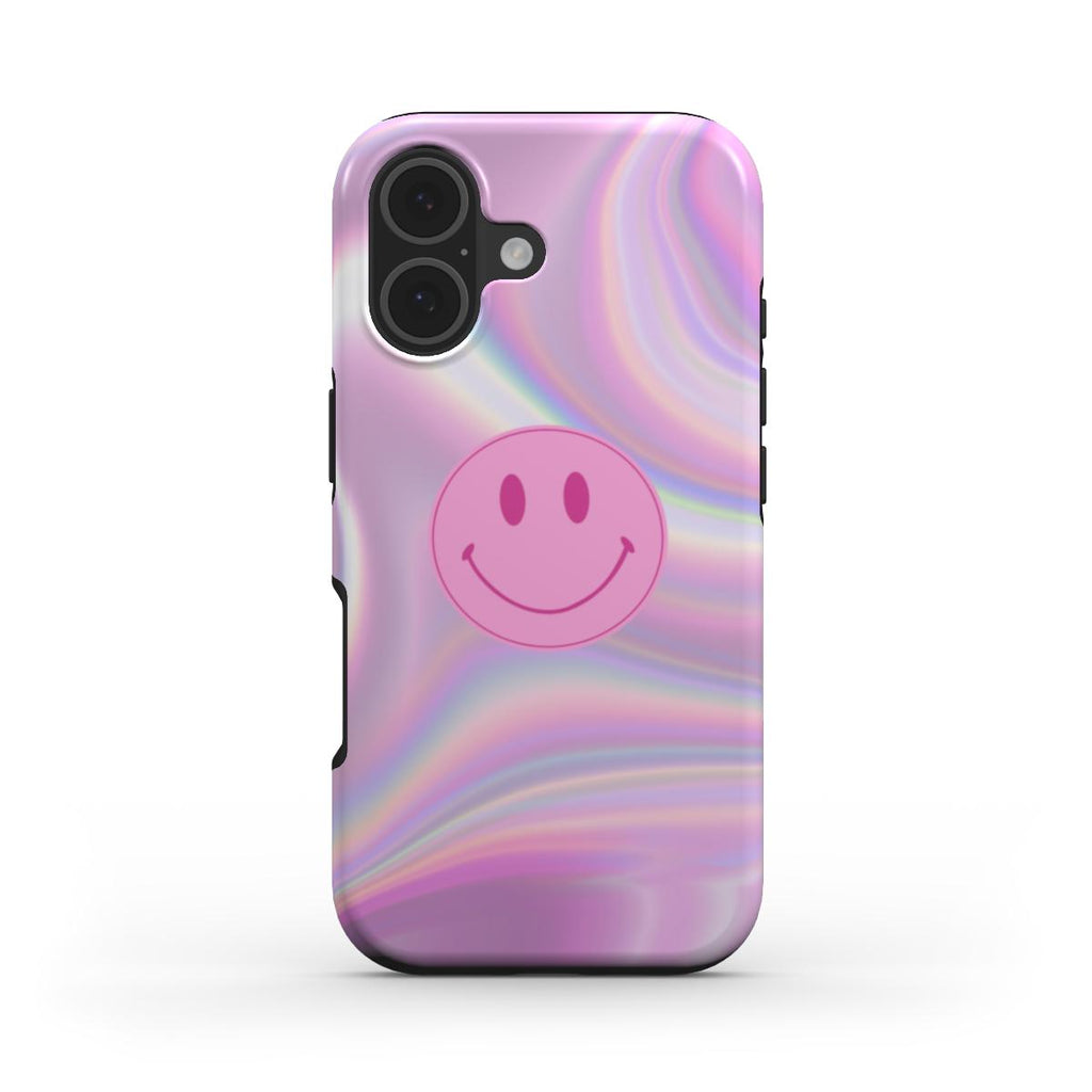Pink Power Smiley - MagSafe Tough Case