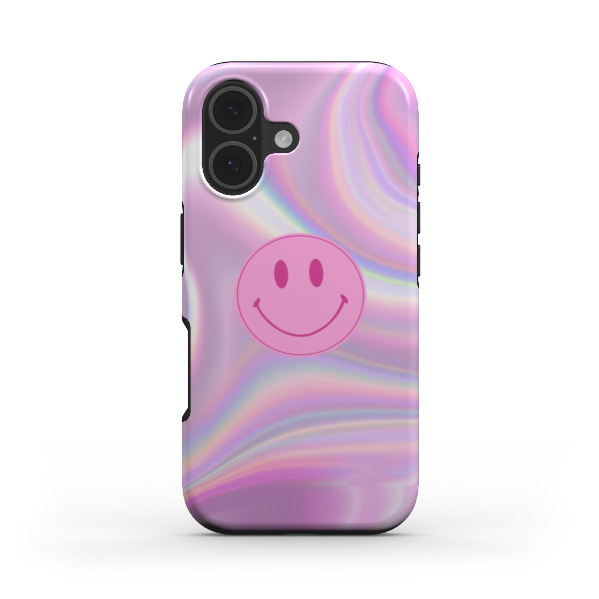 Pink Power Smiley - MagSafe Tough Case