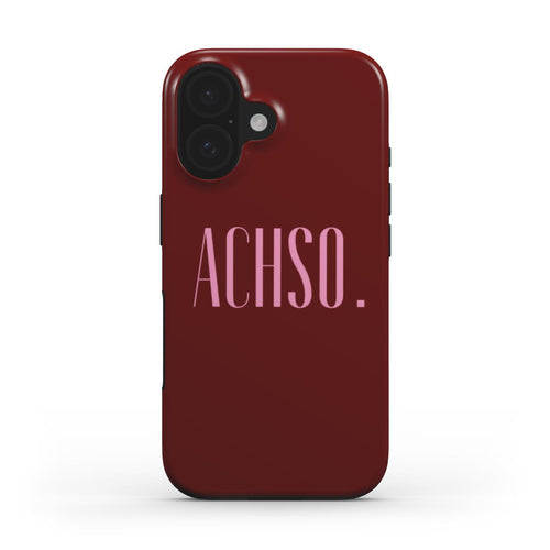 Achso Burgundy- Tough Case