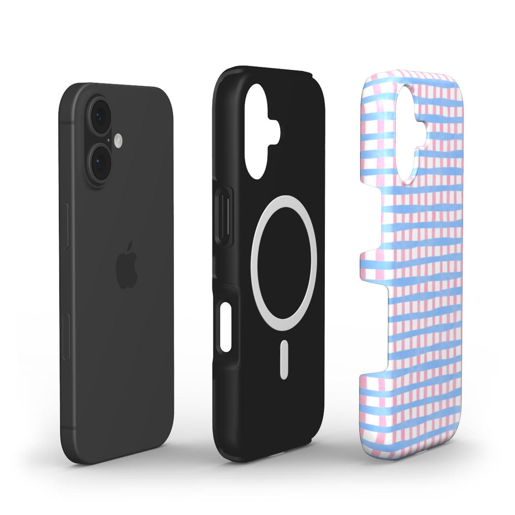 Checked Blue & Pink - MagSafe Tough Case