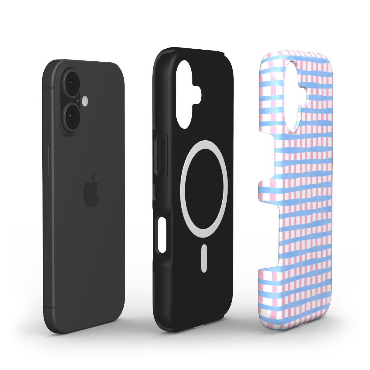 Checked Blue & Pink - MagSafe Tough Case