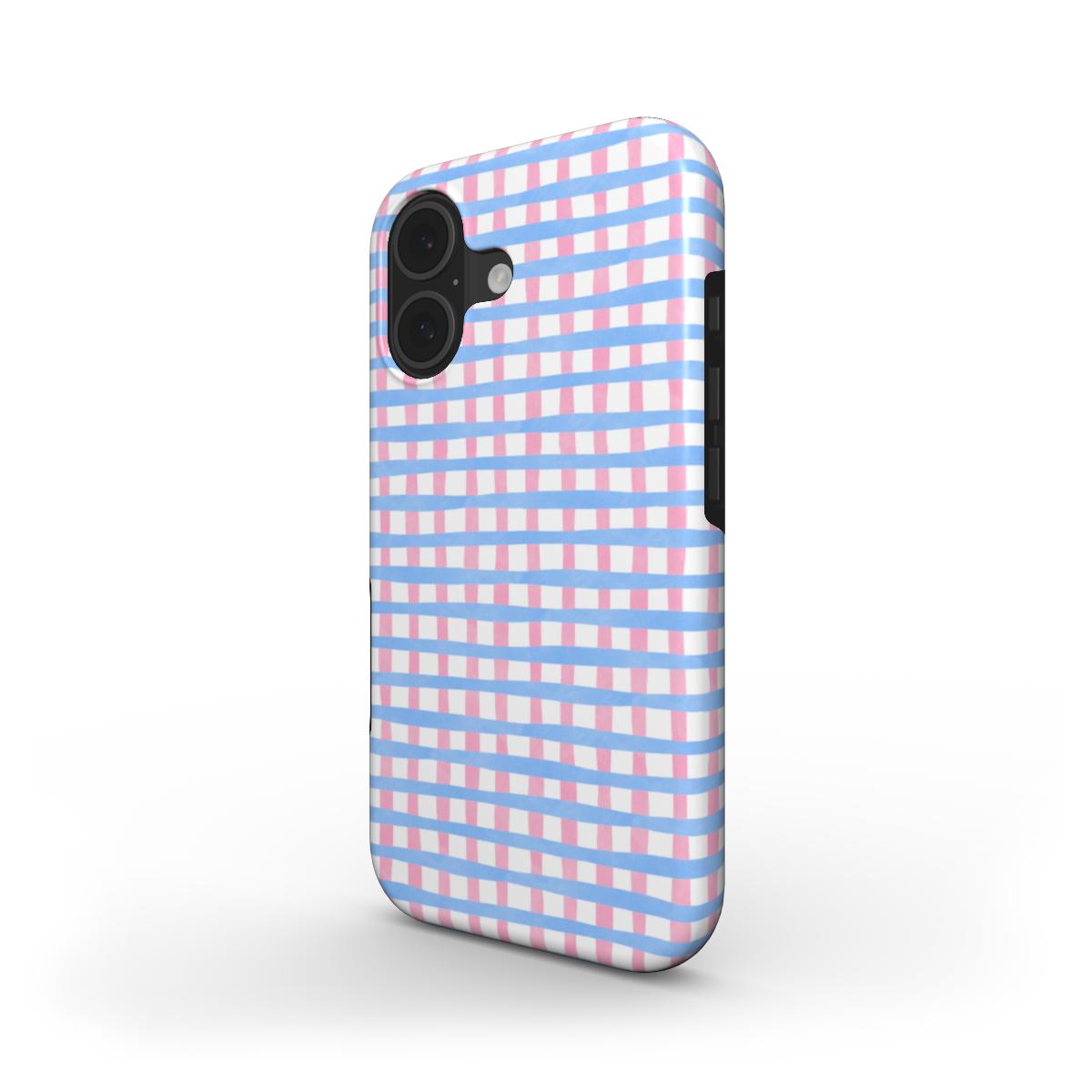 Checked Blue & Pink - MagSafe Tough Case