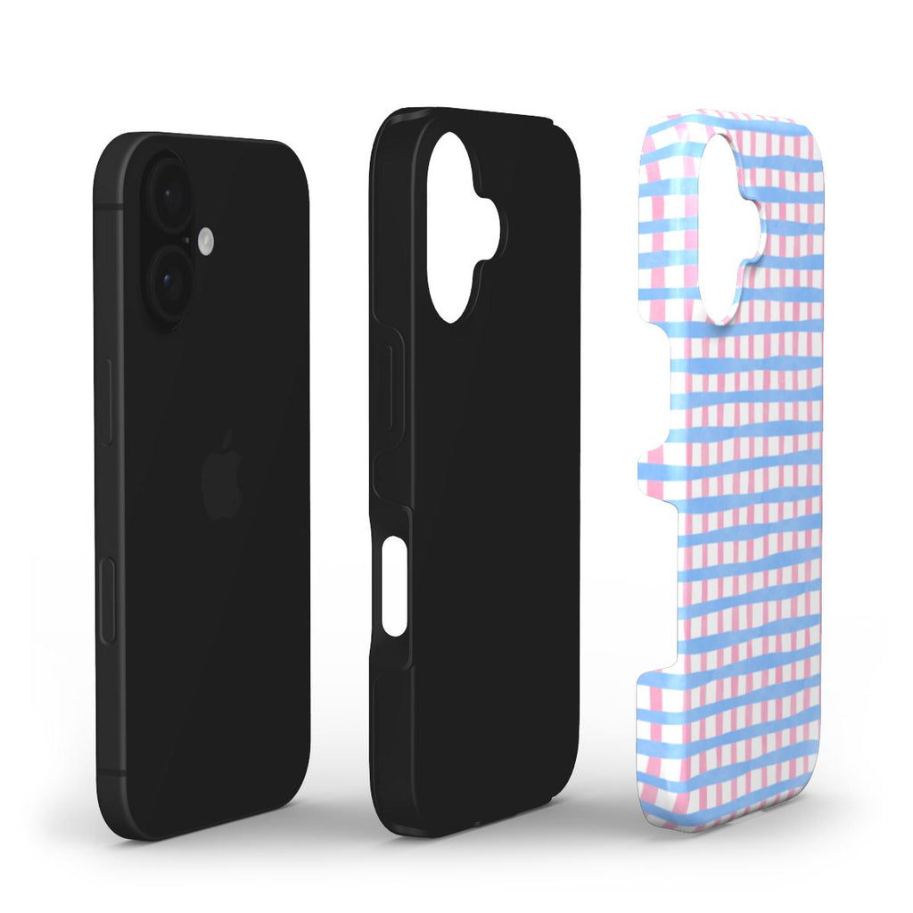 Checked Blue & Pink - Tough Case