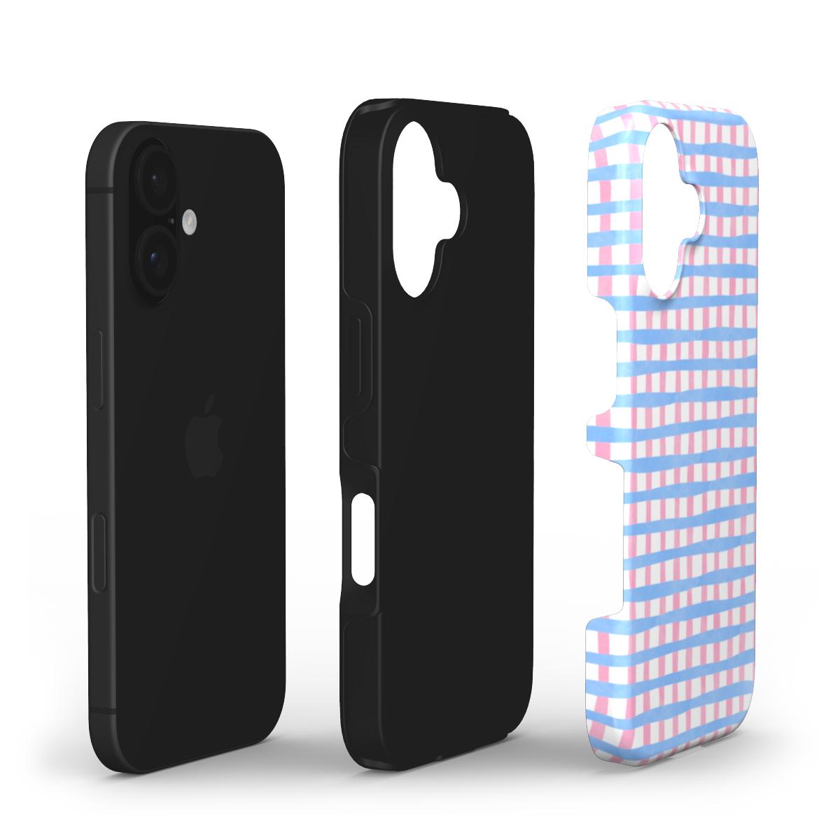 Checked Blue & Pink - Tough Case