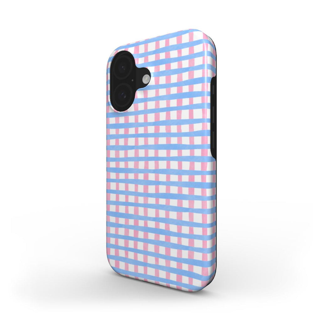 Checked Blue & Pink - Tough Case