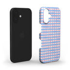 Checked Blue & Pink - Slim Case