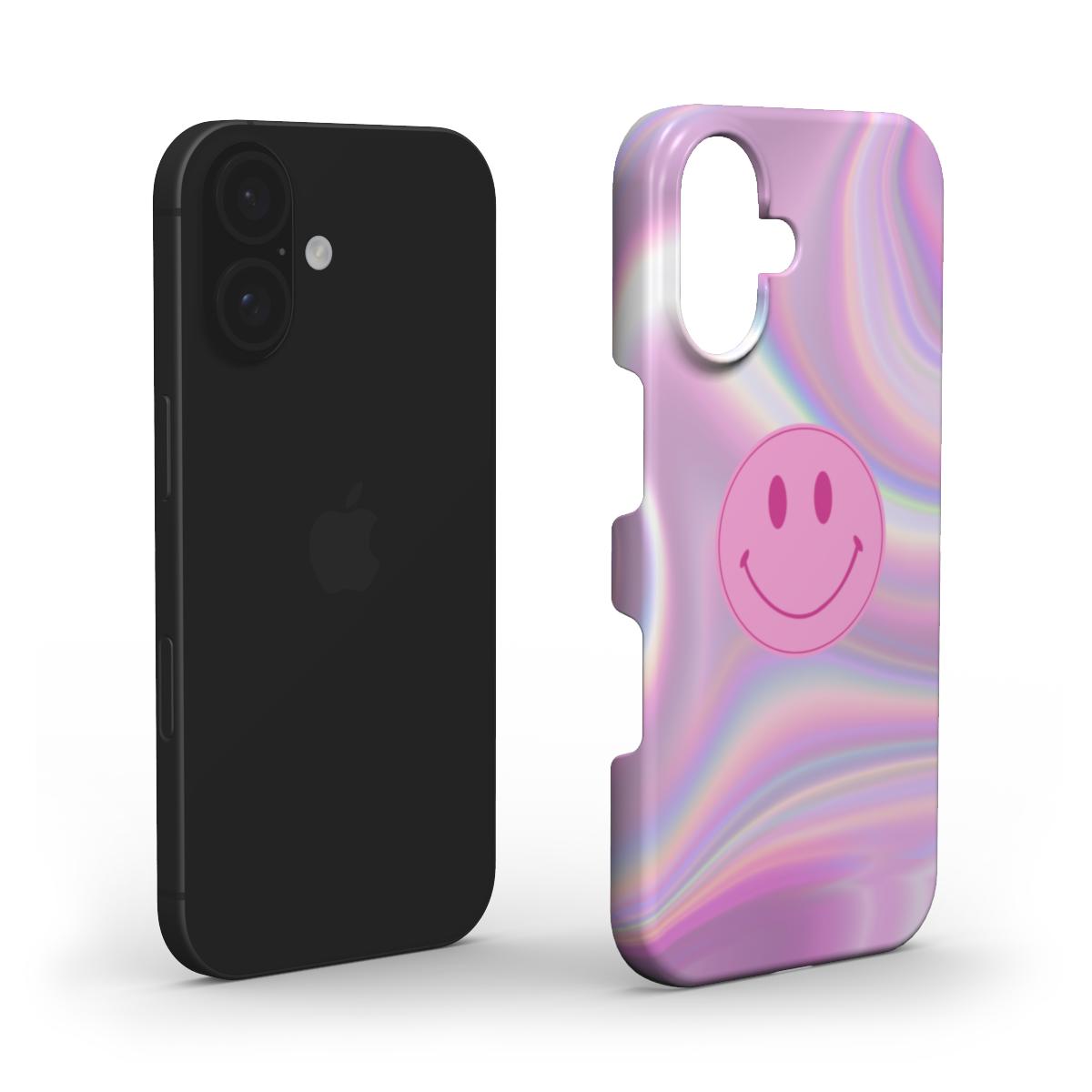 Pink Power Smiley  - Slim Case