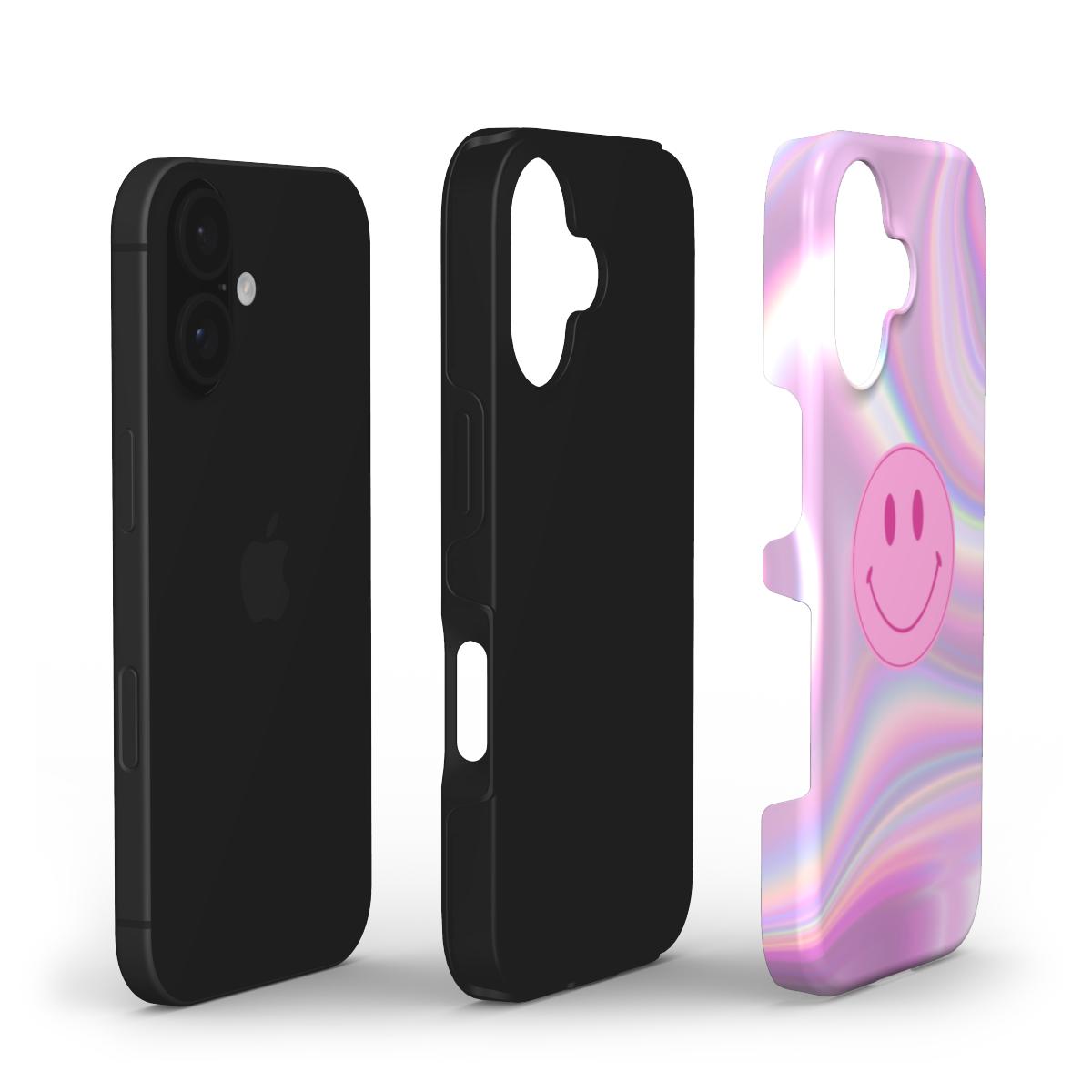 Pink Power Smiley - Tough Case