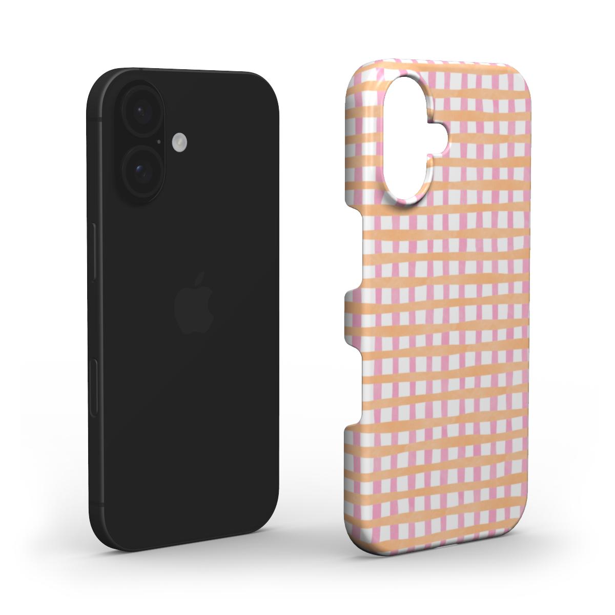 Checked Orange - Slim Case