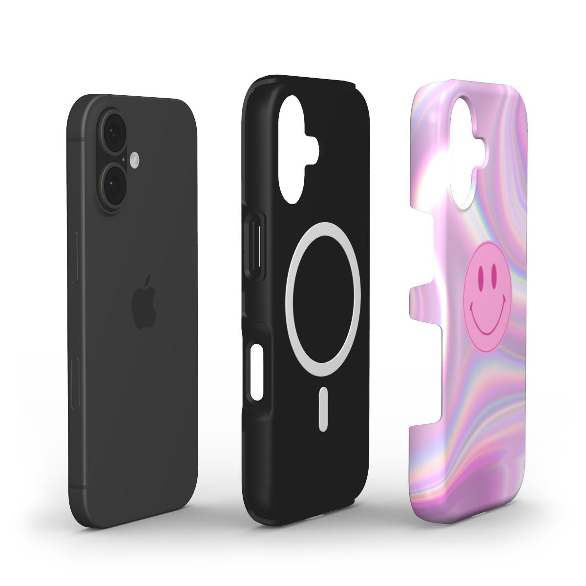 Pink Power Smiley - MagSafe Tough Case