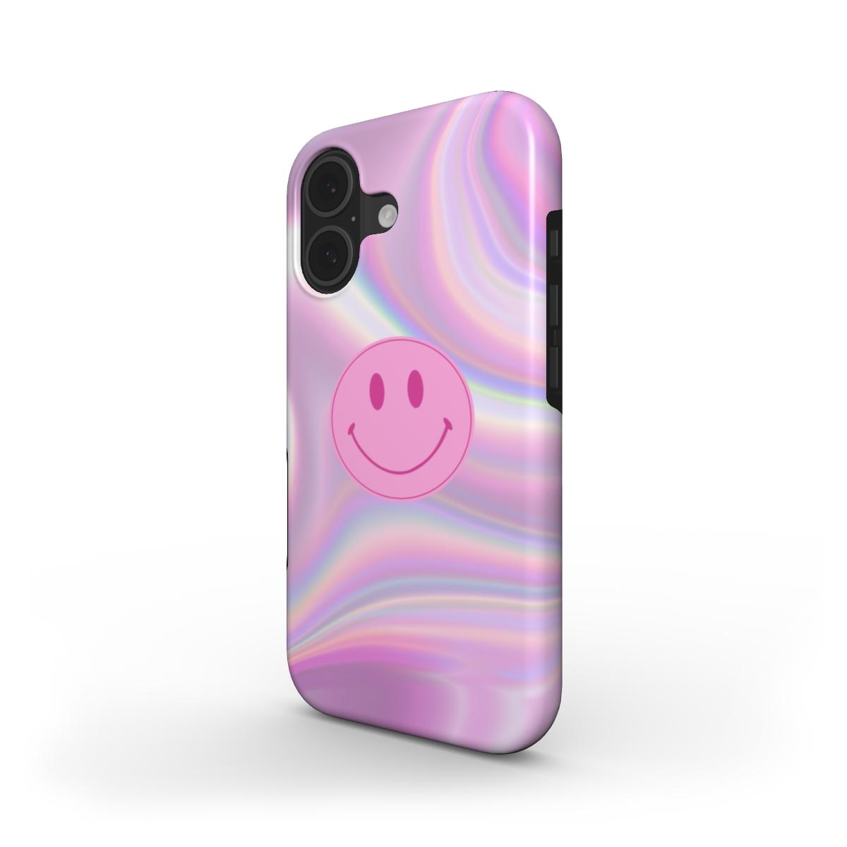 Pink Power Smiley - MagSafe Tough Case