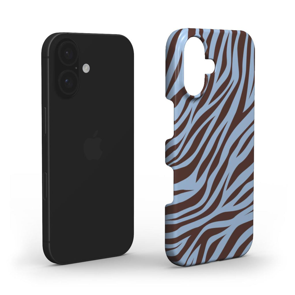 Zebra Blue - Slim Case
