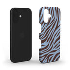 Zebra Blue - Slim Case