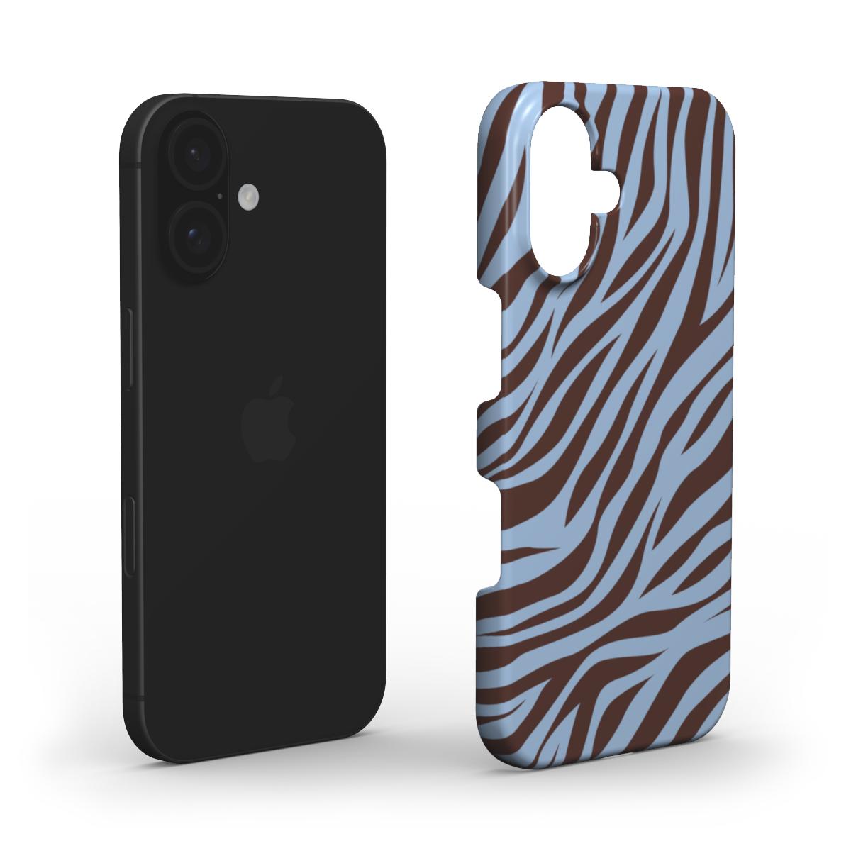 Zebra Blue - Slim Case