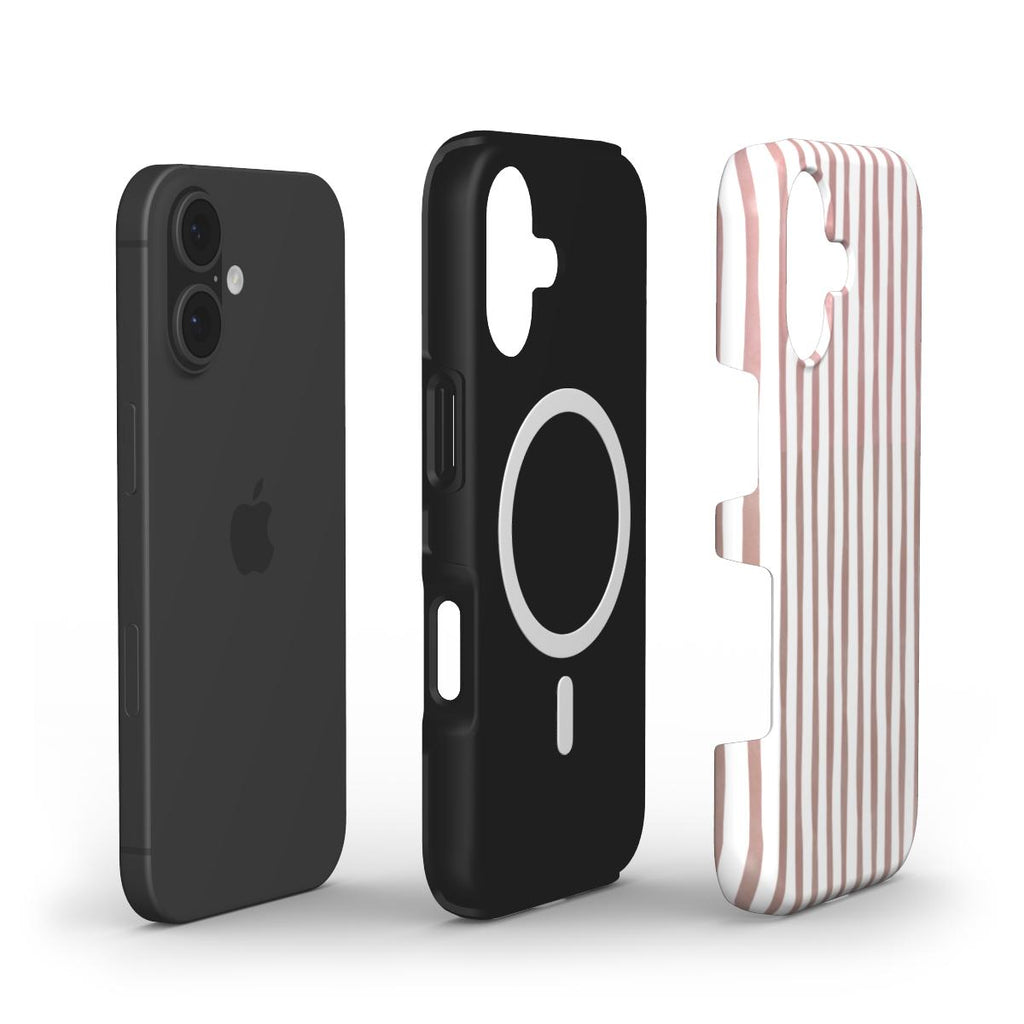 Burgundy Stripes - MagSafe Tough Case