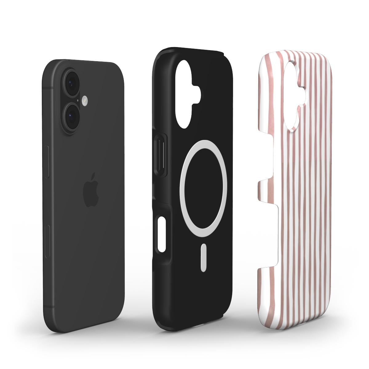 Burgundy Stripes - MagSafe Tough Case