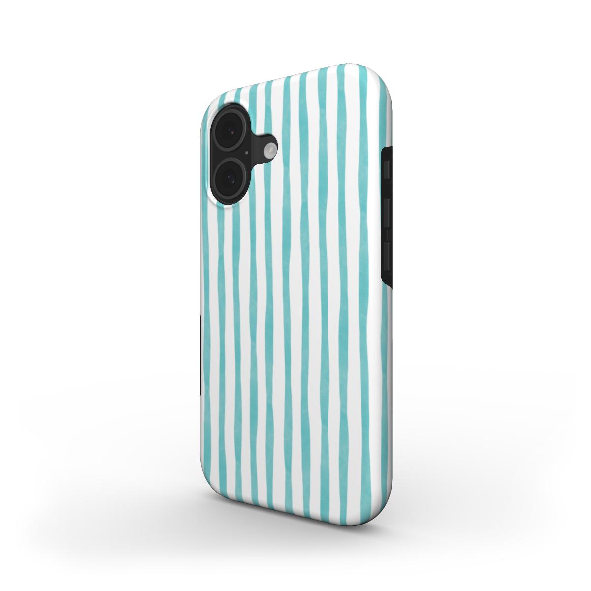 Aqua Stripes - MagSafe Tough Case