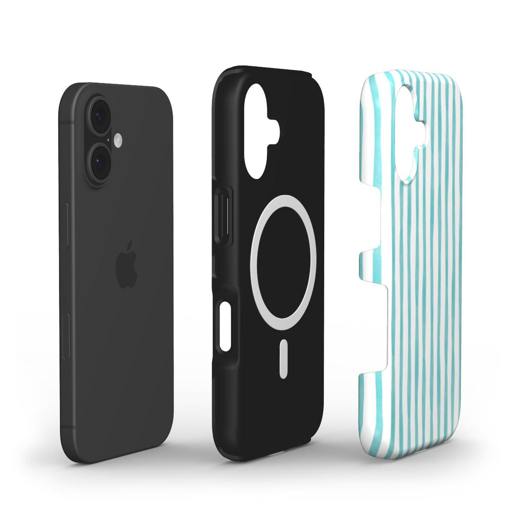 Aqua Stripes - MagSafe Tough Case