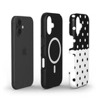 Reflection Dots Black & White - MagSafe Tough Case