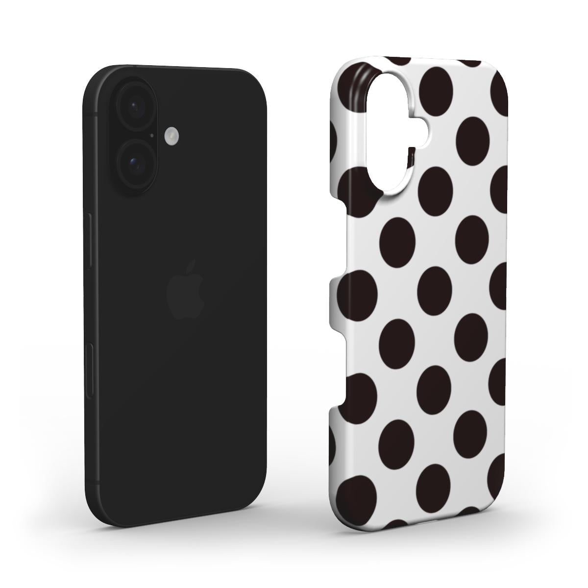 Jumbo Dots Black & White  - Slim Case
