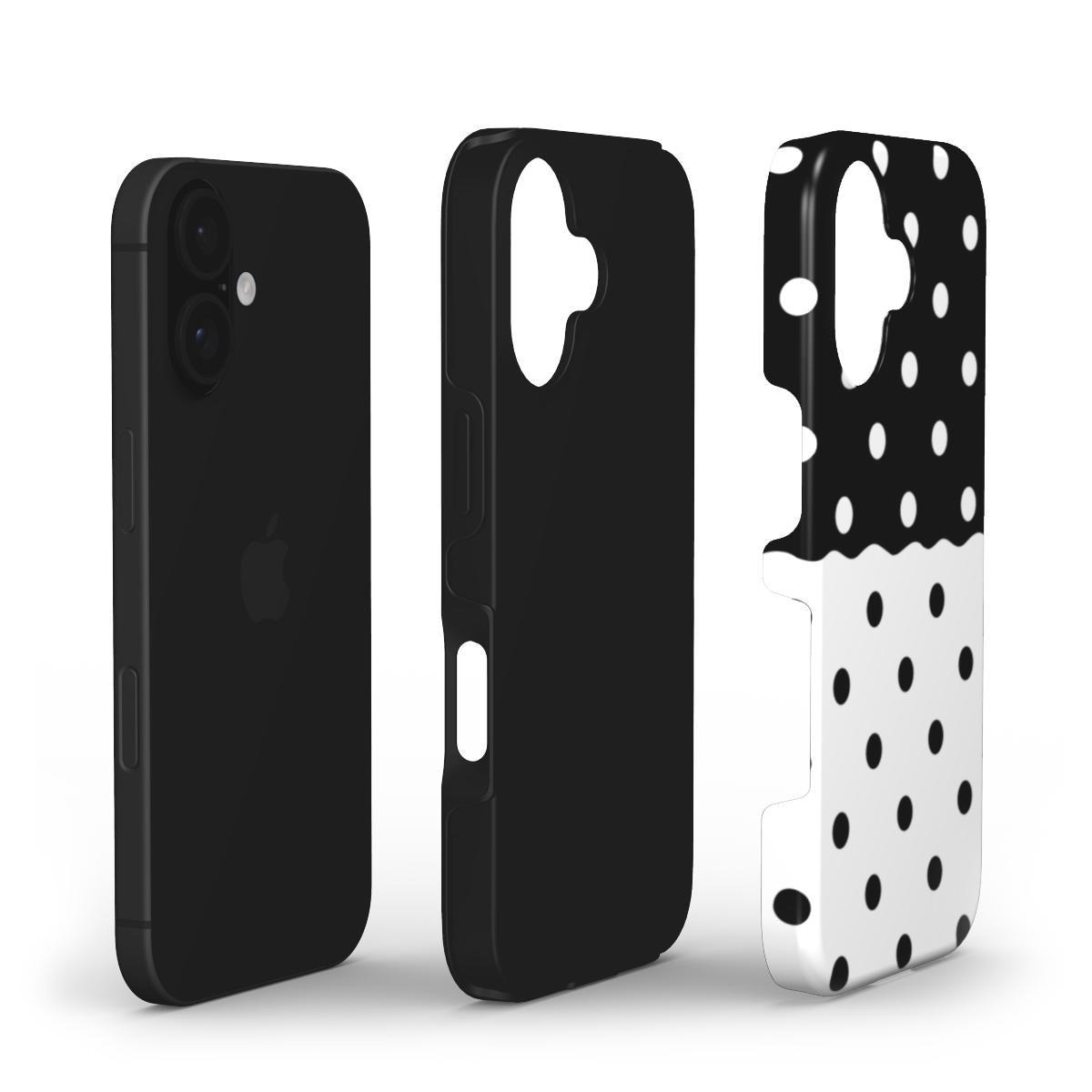 Reflection Dots Black & White - Tough Case