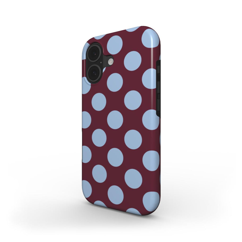 Jumbo Dots Burgundy & Blue - MagSafe Tough Case