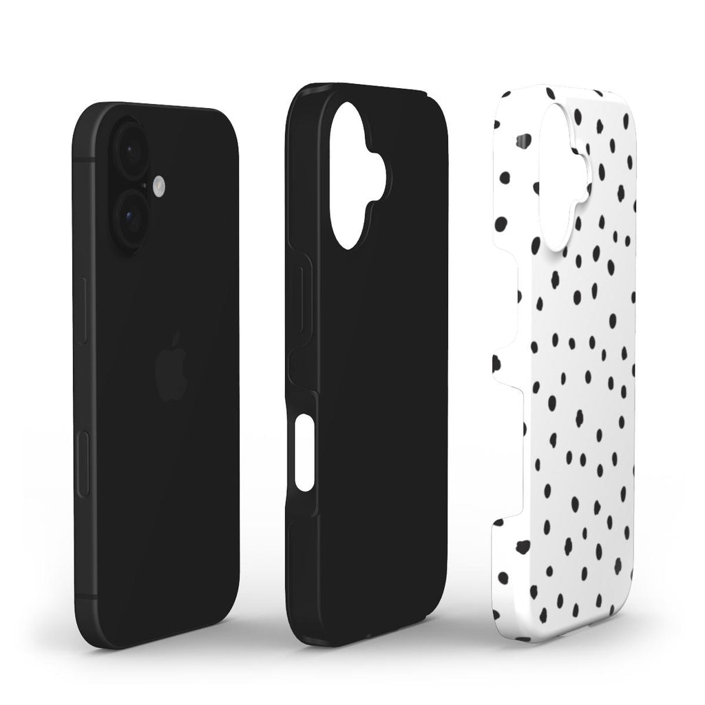 Wild Dots White & Black - Tough Case