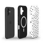 Wild Dots White & Black - MagSafe Tough Case