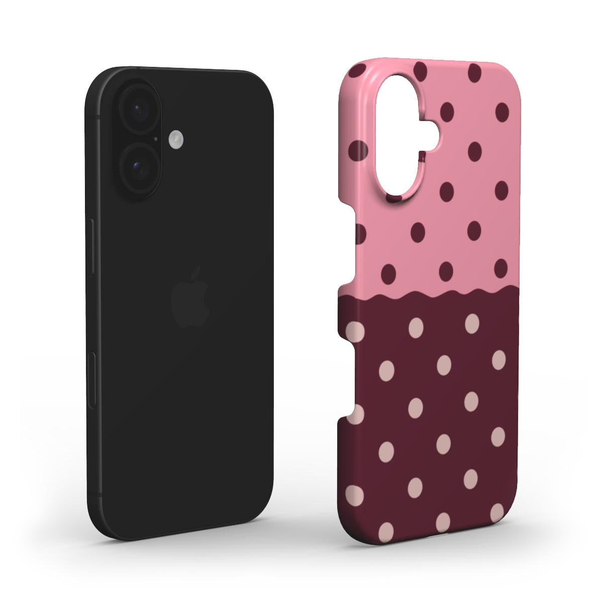 Reflection Dots Pink & Burgundy - Slim Case