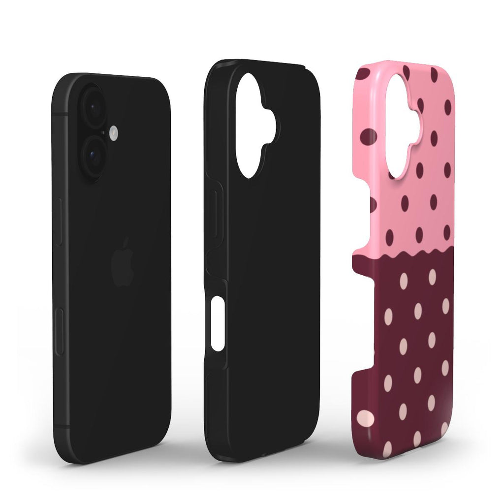 Reflection Dots Pink & Burgundy - Tough Case