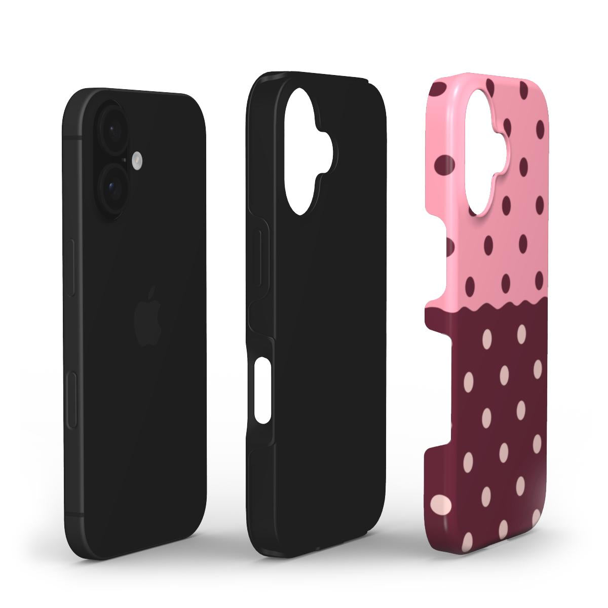 Reflection Dots Pink & Burgundy - Tough Case