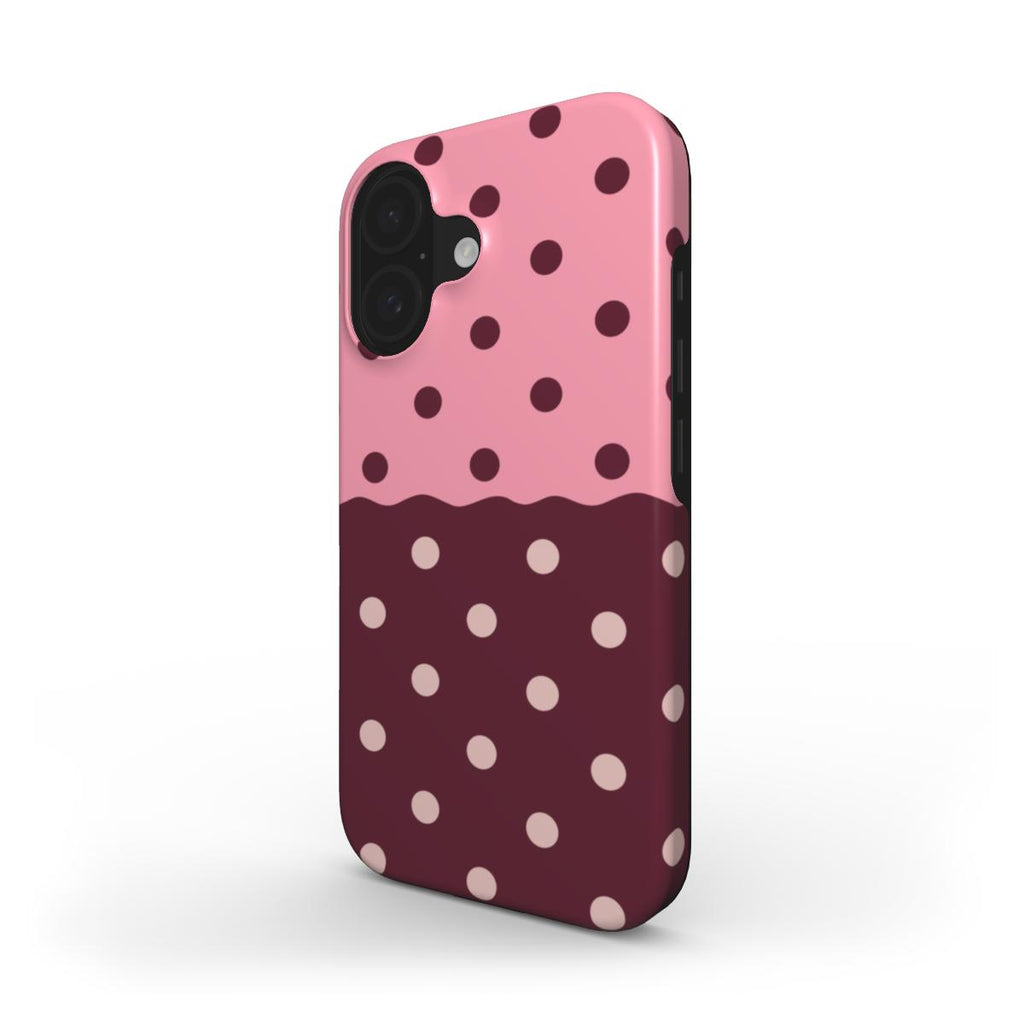 Reflection Dots Pink & Burgundy - Tough Case