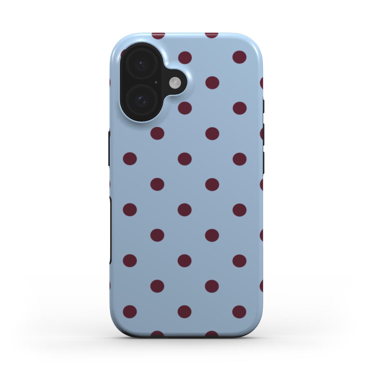 Dots Blue & Burgundy - Tough Case