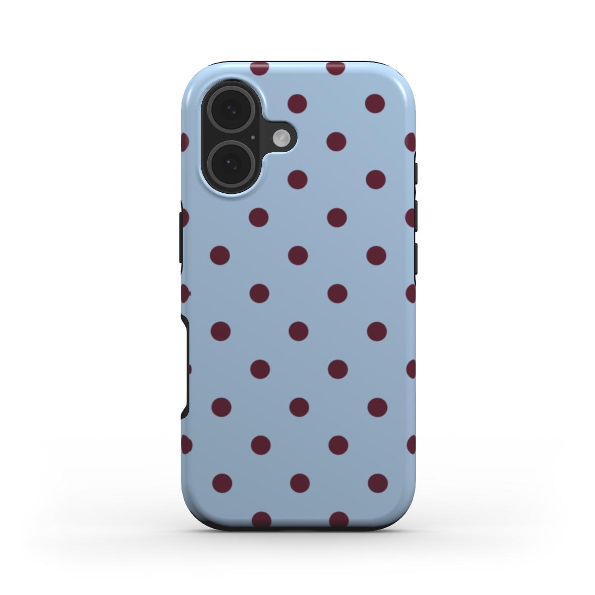 Dots Blue & Burgundy  - MagSafe Tough Case