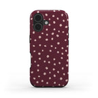 Wild Dots Burgundy & Pink  - MagSafe Tough Case