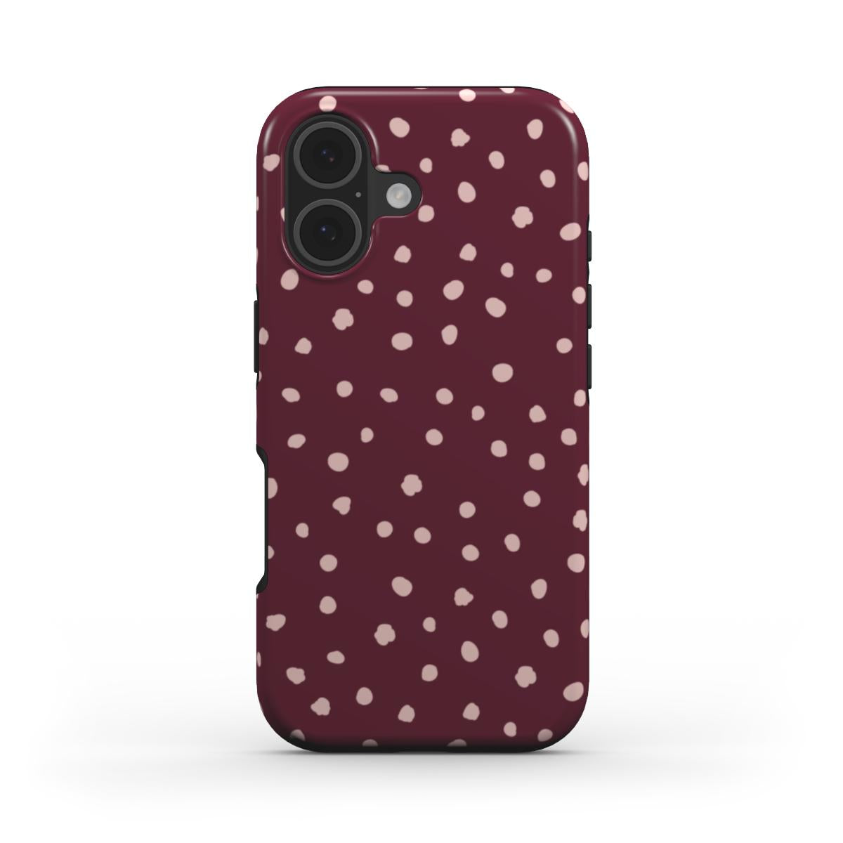 Wild Dots Burgundy & Pink  - MagSafe Tough Case