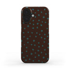 Wild Dots Brown & Teal - Slim Case