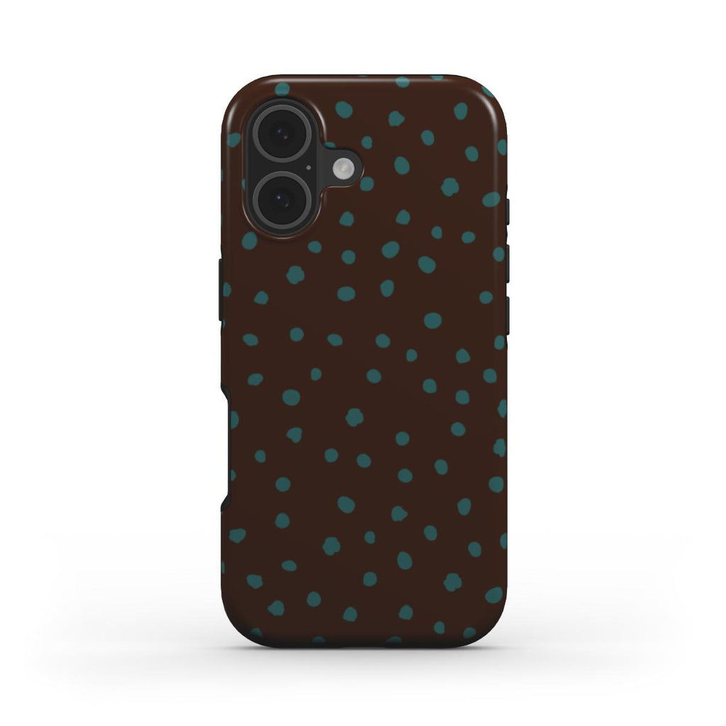 Wild Dots Brown & Teal - MagSafe Tough Case