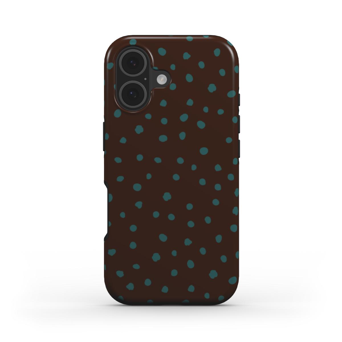 Wild Dots Brown & Teal - MagSafe Tough Case