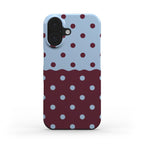 Reflection Dots Blue & Burgundy - Slim Case