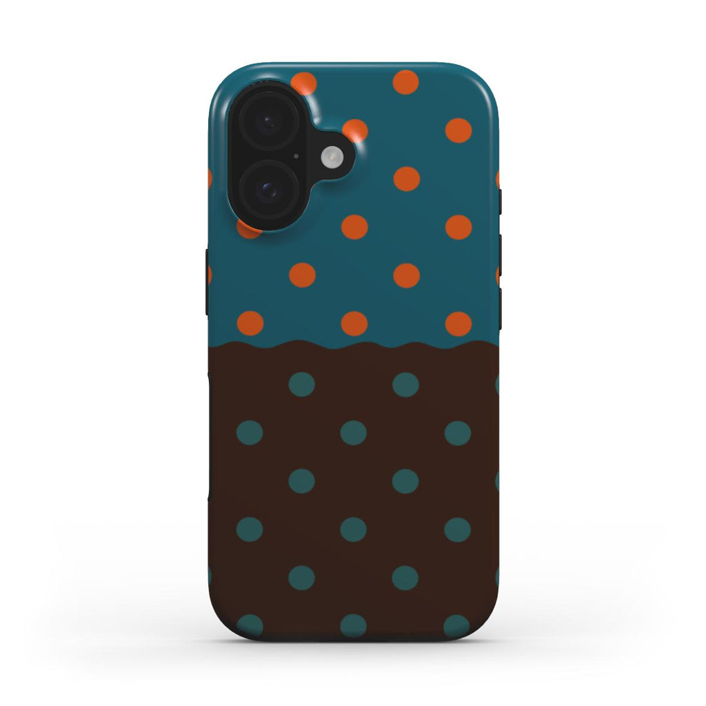 Reflection Dots Brown & Teal - Tough Case