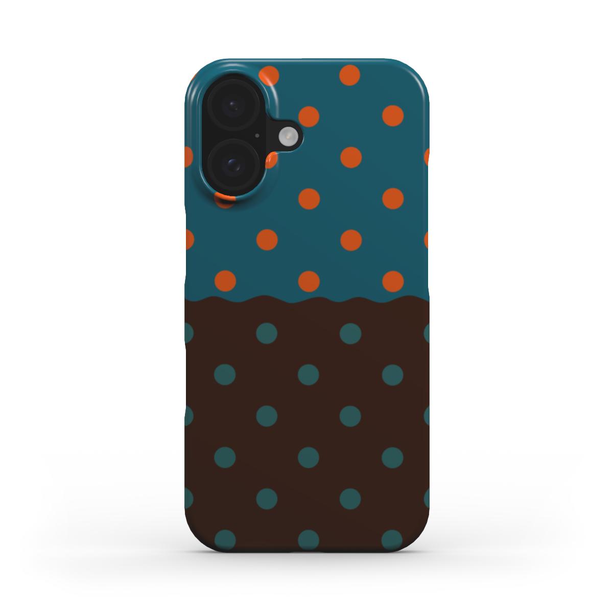 Reflection Dots Brown & Teal - Slim Case