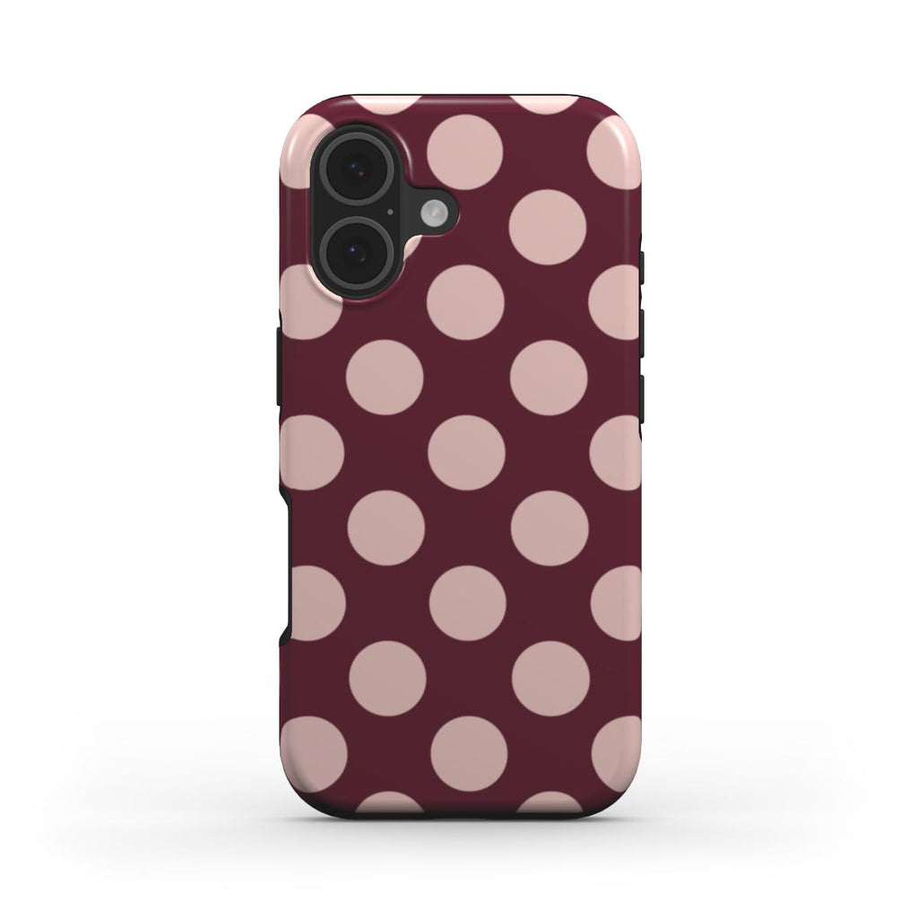 Jumbo Dots Burgundy & Pink - MagSafe Tough Case