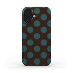 Jumbo Dots Brown & Teal - Slim Case
