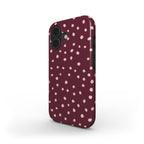 Wild Dots Burgundy & Pink  - MagSafe Tough Case
