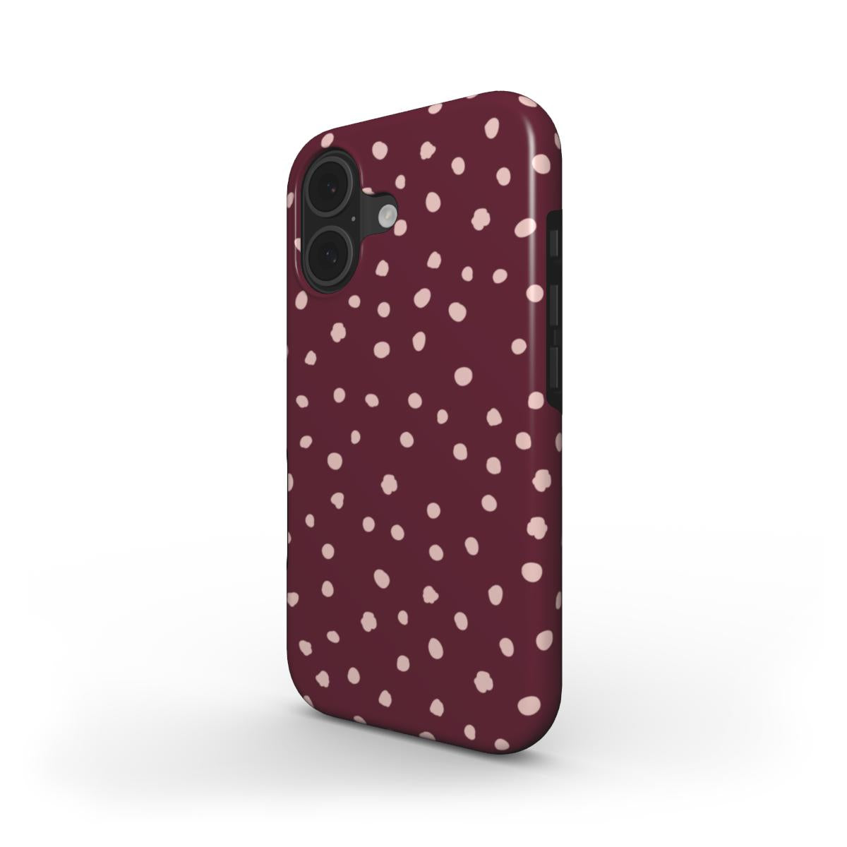 Wild Dots Burgundy & Pink  - MagSafe Tough Case