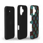 Jumbo Dots Brown & Teal - Tough Case