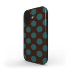 Jumbo Dots Brown & Teal - Tough Case